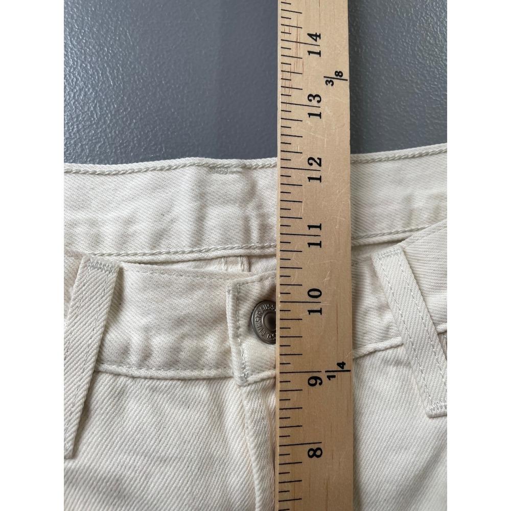 Levi's 501 90s Jeans Women 26 Cream Straight Leg Cotton Clean Girl Old Money - Picture 12 of 14